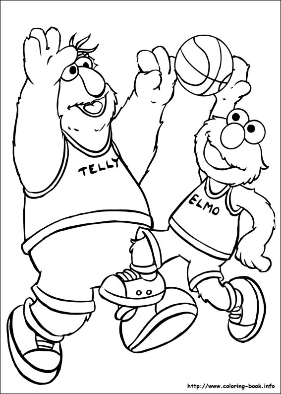 Sesame Street coloring picture